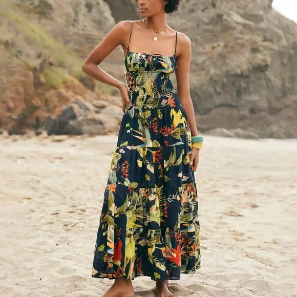 Anthropologie | Dresses | Anthropologie The Josephine Smocked Dropwaist  Dress | Poshmark